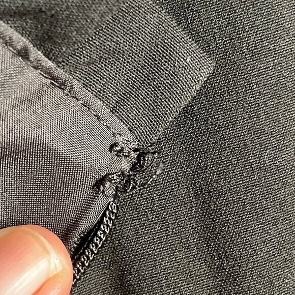 J. Crew Factory Ruffleneck Suiting Dress in Black Size Petite 6 NWT - Picture 13 of 13